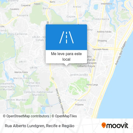 Rua Alberto Lundgren mapa