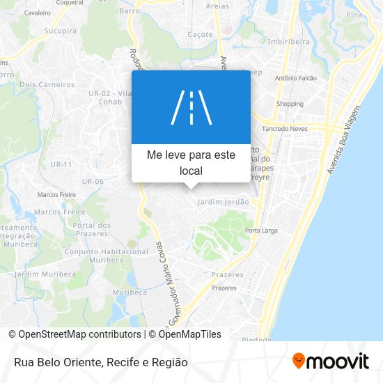 Rua Belo Oriente mapa