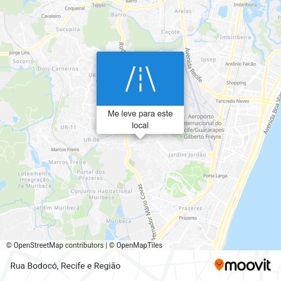 Rua Bodocó mapa