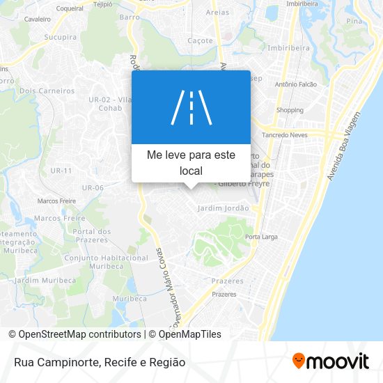 Rua Campinorte mapa