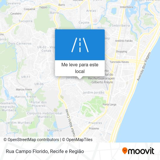 Rua Campo Florido mapa