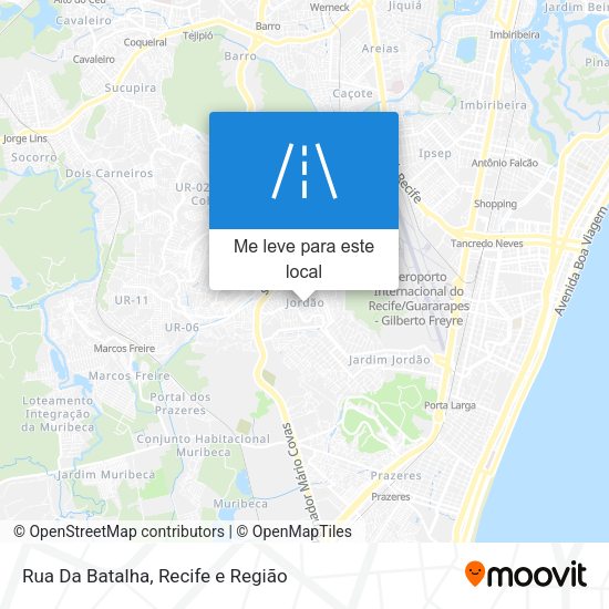 Rua Da Batalha mapa
