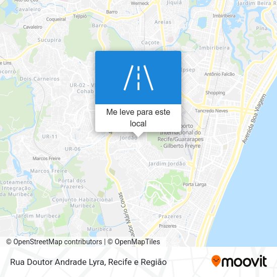 Rua Doutor Andrade Lyra mapa
