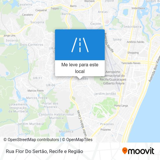 Rua Flor Do Sertão mapa