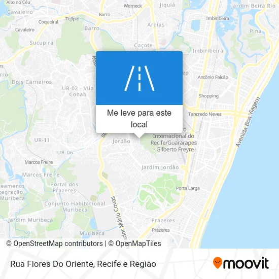 Rua Flores Do Oriente mapa