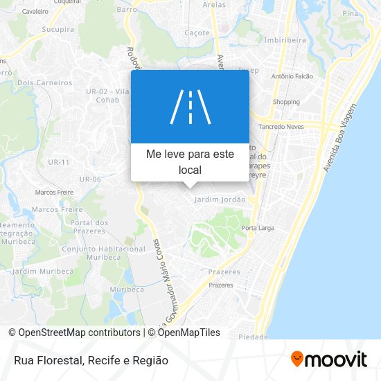 Rua Florestal mapa