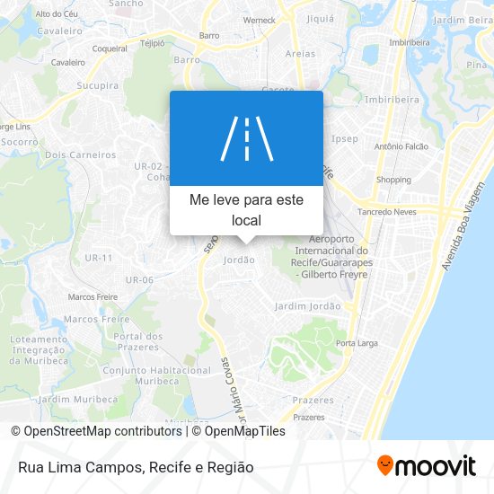 Rua Lima Campos mapa