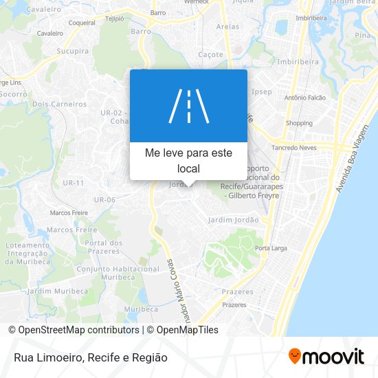 Rua Limoeiro mapa