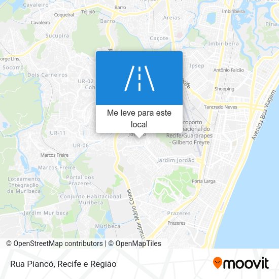 Rua Piancó mapa