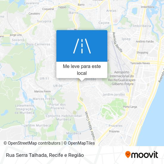 Rua Serra Talhada mapa