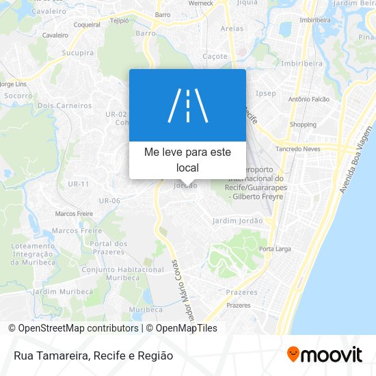 Rua Tamareira mapa