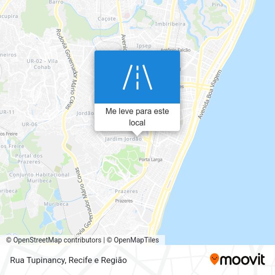 Rua Tupinancy mapa
