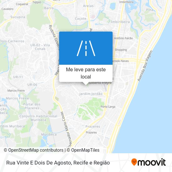 Rua Vinte E Dois De Agosto mapa