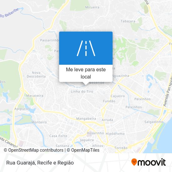Rua Guarajá mapa