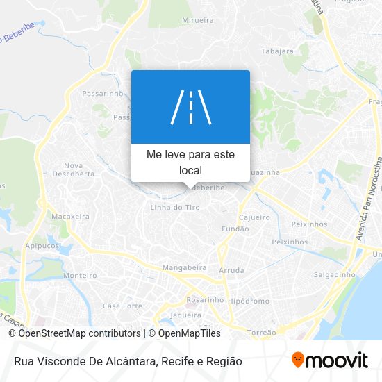 Rua Visconde De Alcântara mapa
