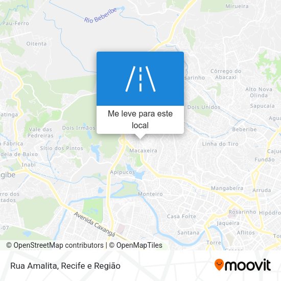 Rua Amalita mapa