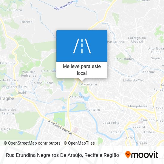 Rua Erundina Negreiros De Araújo mapa