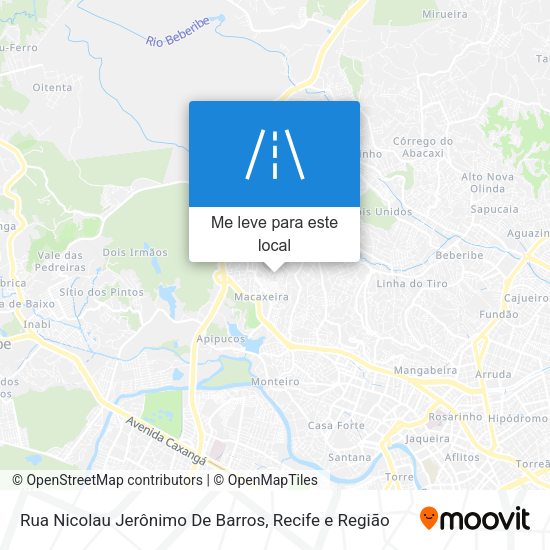 Rua Nicolau Jerônimo De Barros mapa
