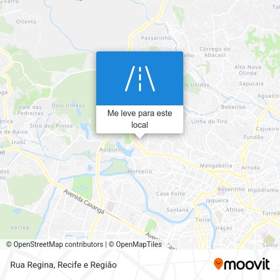 Rua Regina mapa