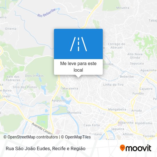 Rua São João Eudes mapa