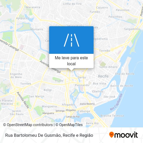 Rua Bartolomeu De Gusmão mapa