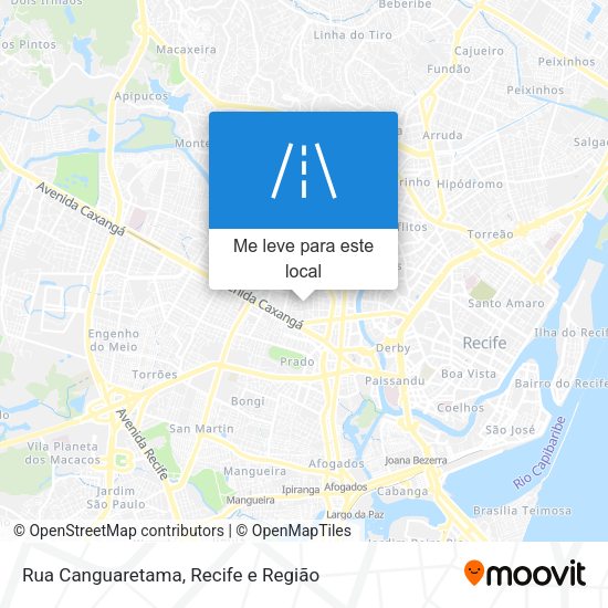 Rua Canguaretama mapa