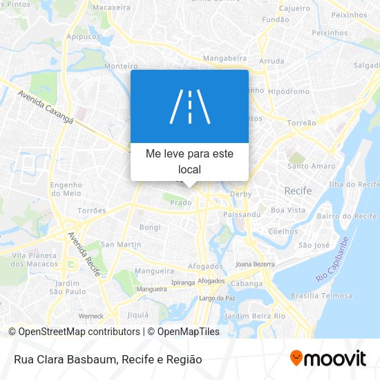 Rua Clara Basbaum mapa