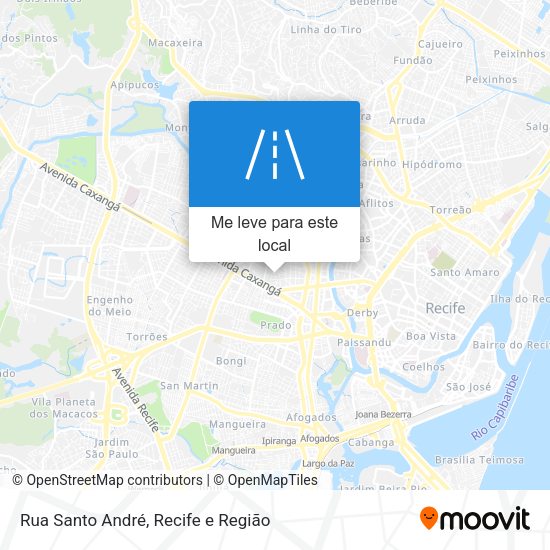 Rua Santo André mapa
