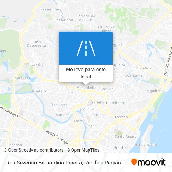 Rua Severino Bernardino Pereira mapa