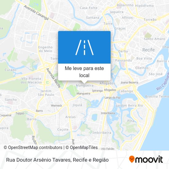 Rua Doutor Arsênio Tavares mapa