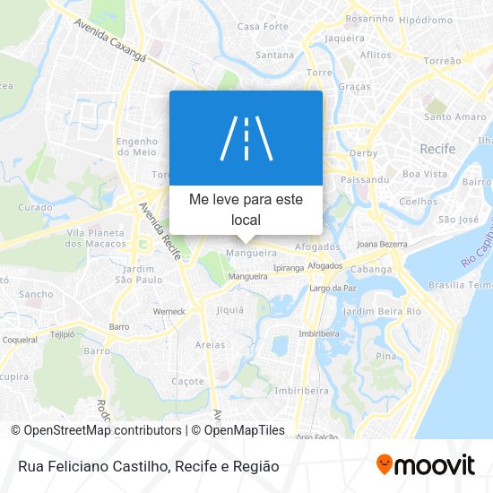 Rua Feliciano Castilho mapa