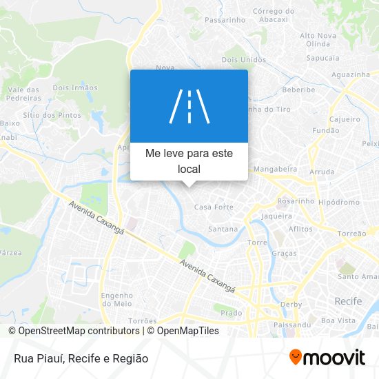 Rua Piauí mapa