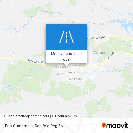 Rua Guatemala mapa