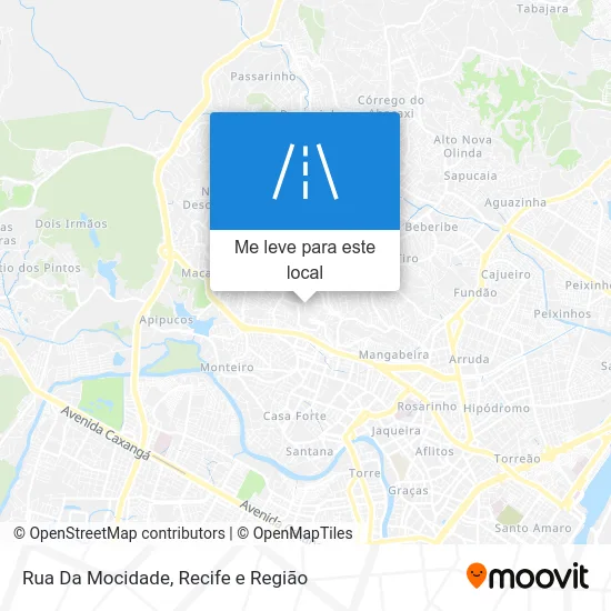 Rua Da Mocidade mapa