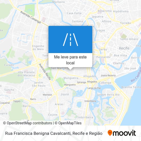 Rua Francisca Benigna Cavalcanti mapa