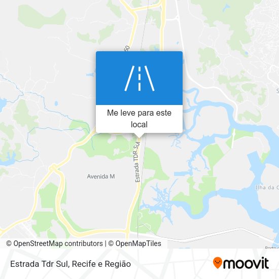 Estrada Tdr Sul mapa