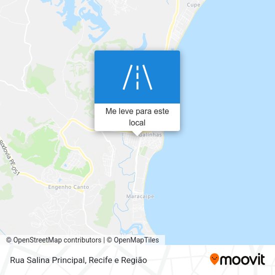 Rua Salina Principal mapa