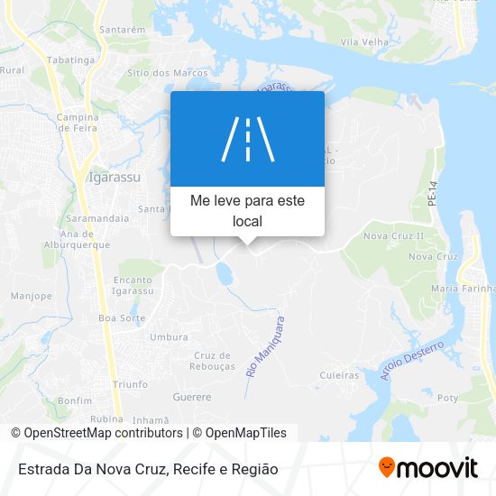 Estrada Da Nova Cruz mapa