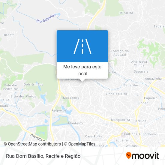 Rua Dom Basílio mapa