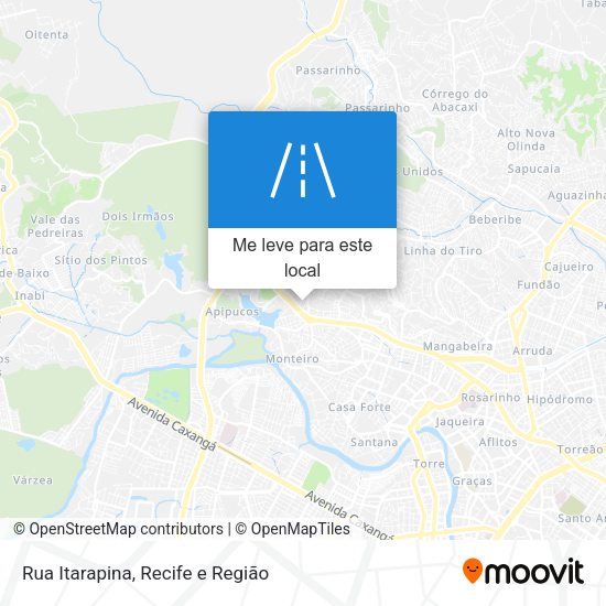 Rua Itarapina mapa