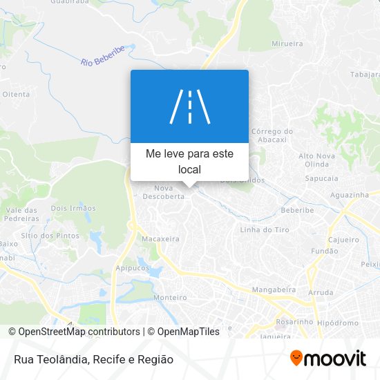 Rua Teolândia mapa