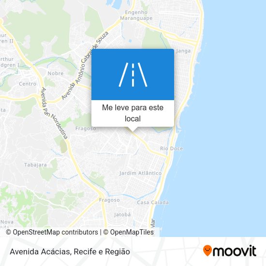 Avenida Acácias mapa