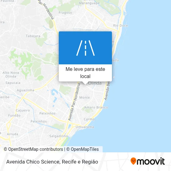 Avenida Chico Science mapa
