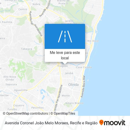 Avenida Coronel João Melo Moraes mapa