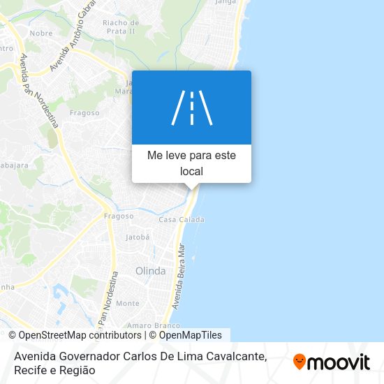 Avenida Governador Carlos De Lima Cavalcante mapa