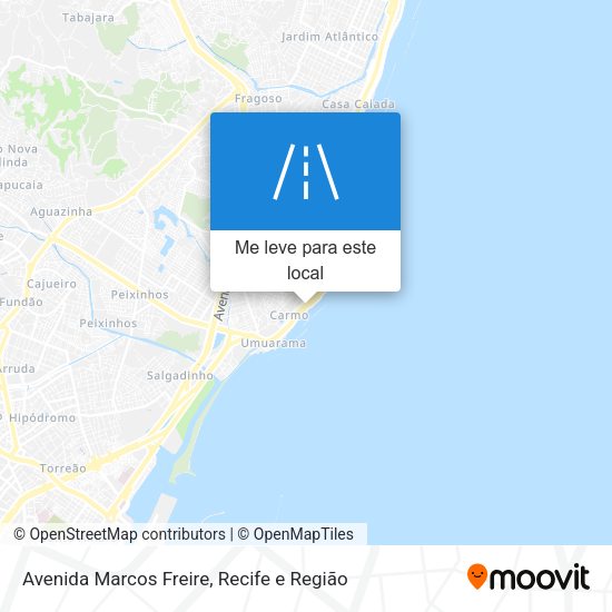 Avenida Marcos Freire mapa
