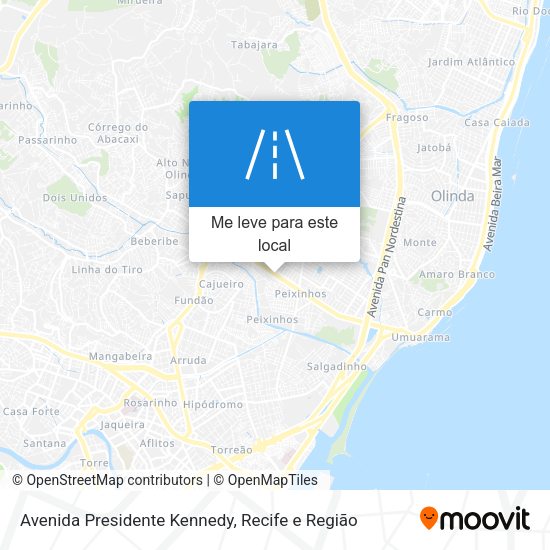 Avenida Presidente Kennedy mapa