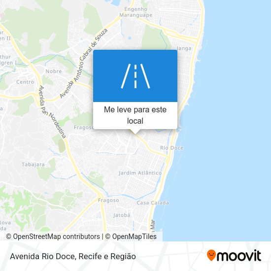 Avenida Rio Doce mapa