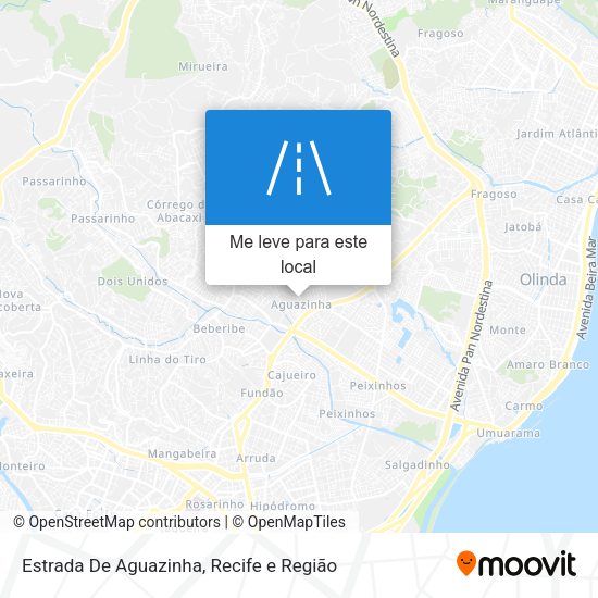 Estrada De Aguazinha mapa