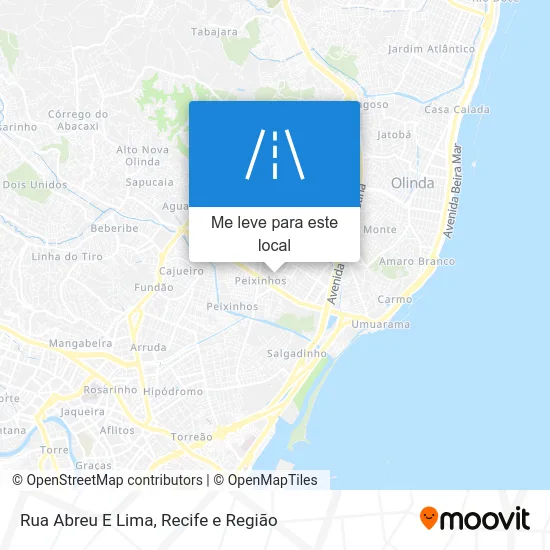 Rua Abreu E Lima mapa